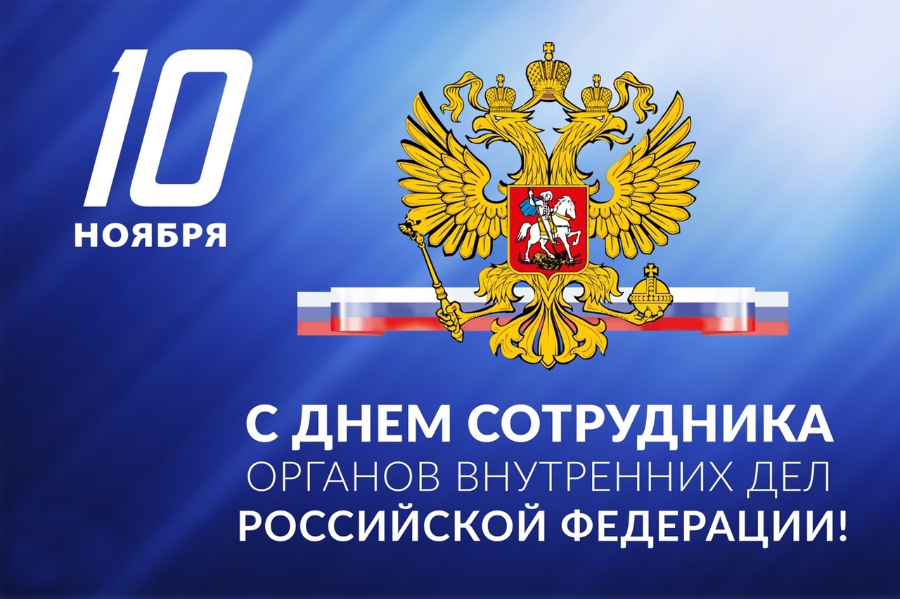 Поздравляем с Днём российской полиции и хотим пожелать вам, высокого профессионализма и успешных дел..