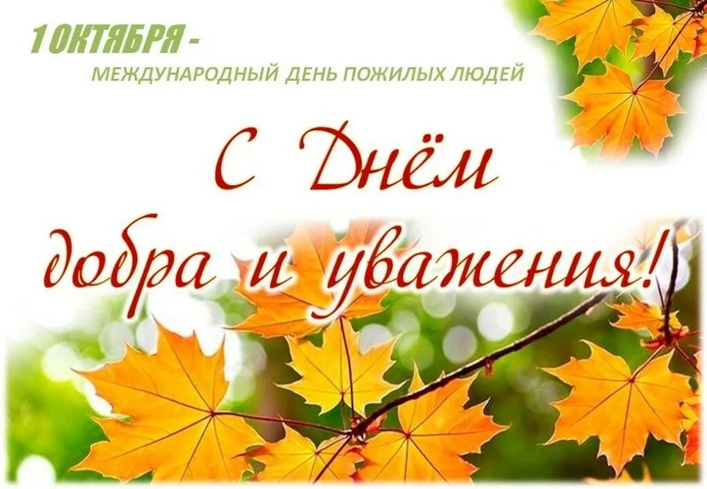 Уважаемые представители старшего поколения, сердечно поздравляем вас с Международным днём пожилых людей!.