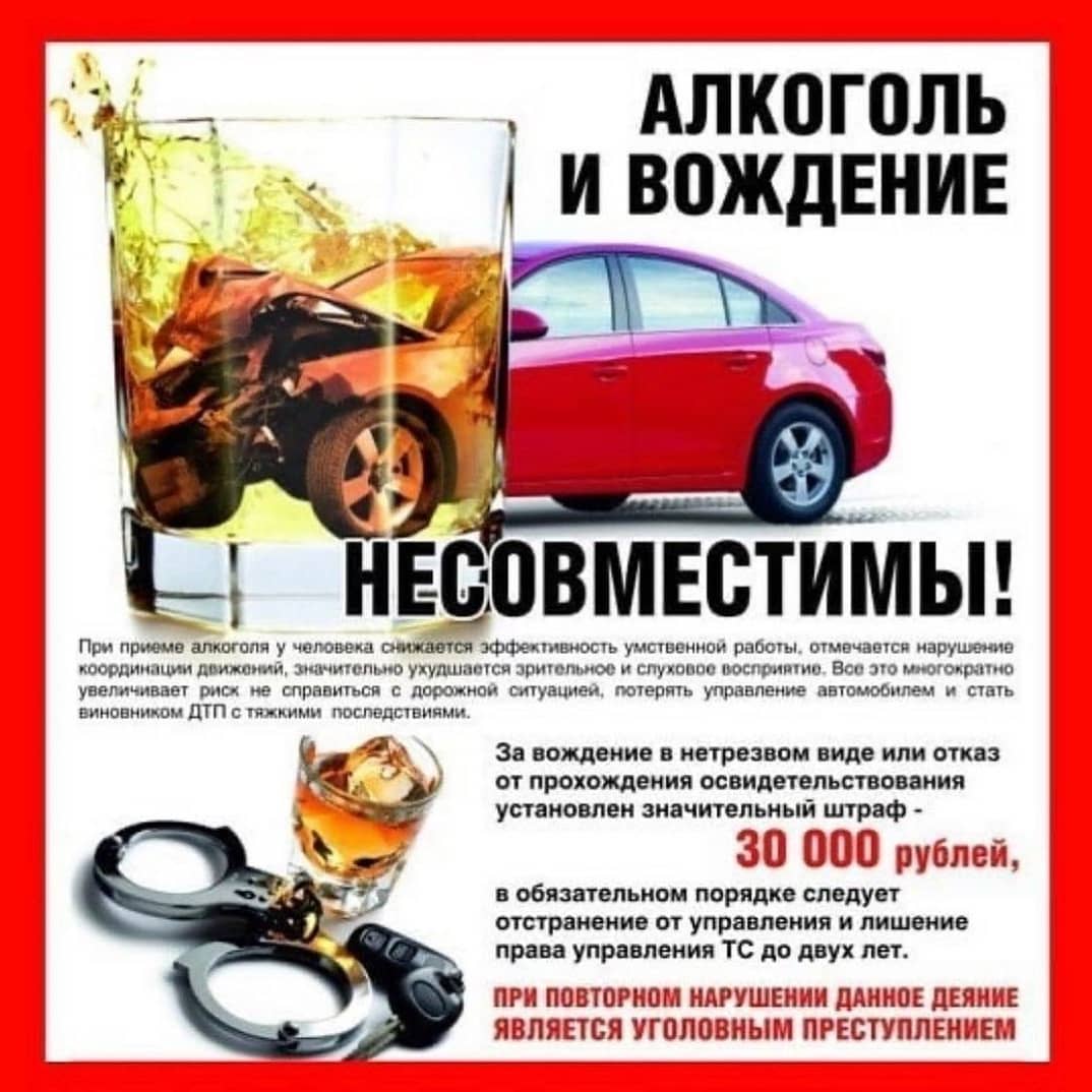 Управление водителем транспортным средством в состоянии алкогольного опьянения является одной из распространенных причин дорожно-транспортных происшествий  во всем мире..