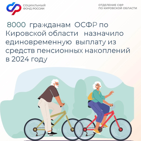 Кировчане, которые формируют пенсионные накопления в Социальном фонде России, могут обратиться за их получением.. Кировчане, которые формируют пенсионные накопления в Социальном фонде России, могут обратиться за их получением..